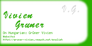 vivien gruner business card
